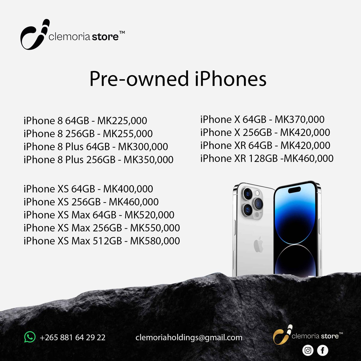 Clemoria265's tweet photo. We have updated our price list. See thread below. https://t.co/MuN8ggXnyd