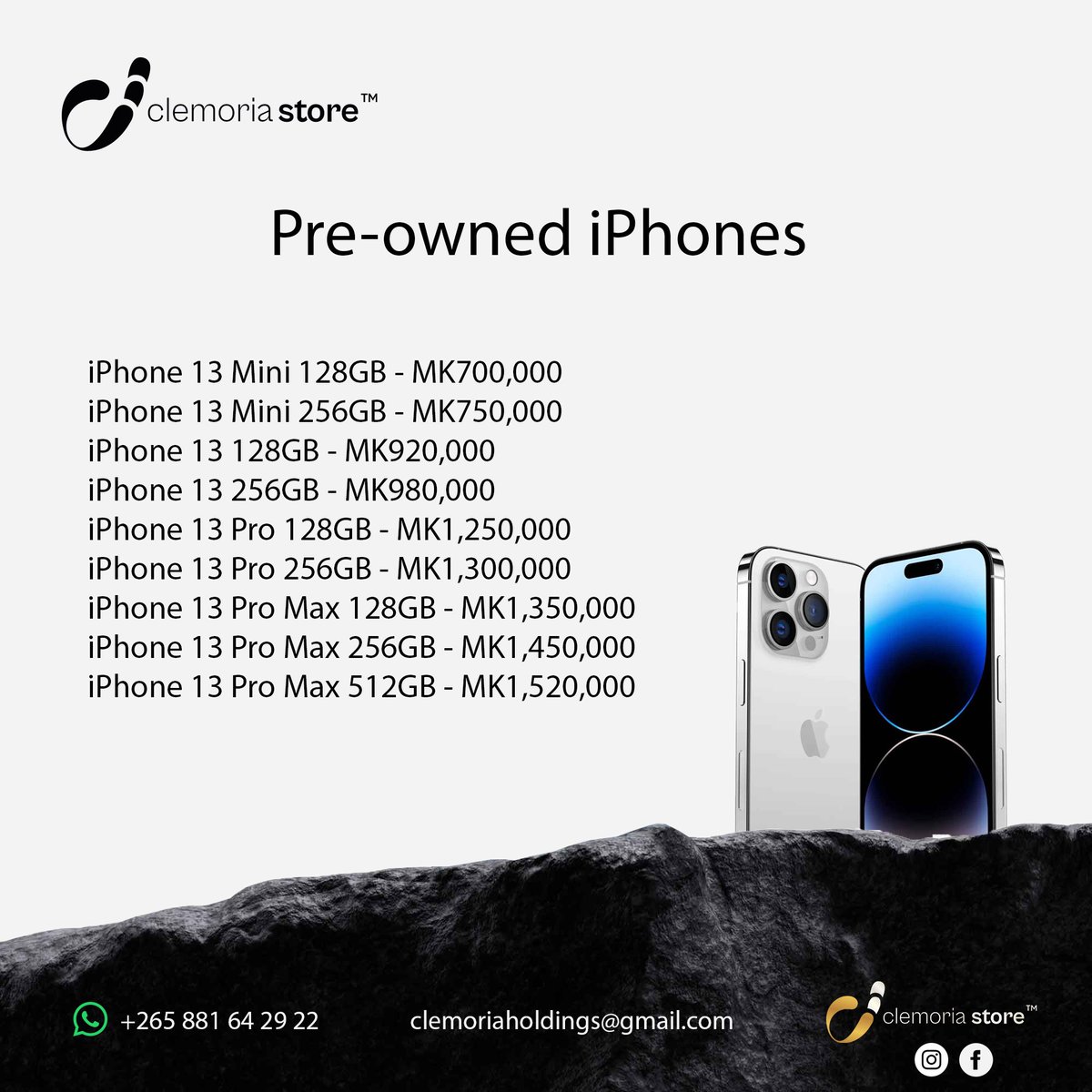 Clemoria265's tweet photo. We have updated our price list. See thread below. https://t.co/MuN8ggXnyd