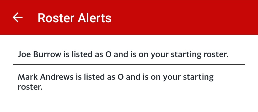 Thanks <a href="/YahooFantasy/">Yahoo Fantasy Sports</a> but it's too late. 😔