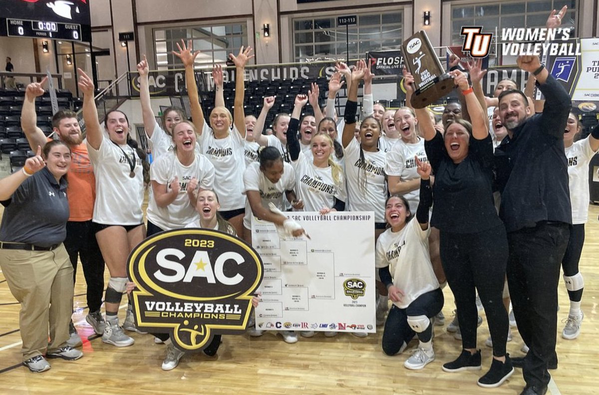 𝐌𝐀𝐊𝐈𝐍𝐆 𝐇𝐈𝐒𝐓𝐎𝐑𝐘 🏐 Tusculum Wins First SAC Volleyball Tournament Title in Program History 📄: thesac.com/x/e0bpx #MakeSACYours #SACVB