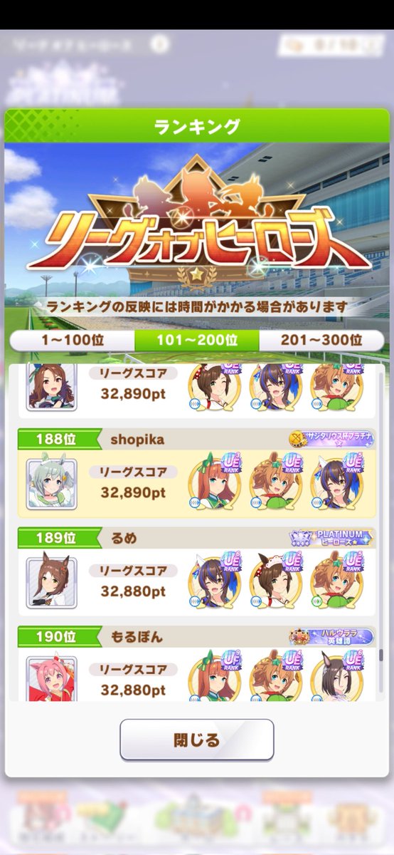 shopika104's tweet photo. 瞬間だけど300傑！
大逃げという脚質ポジキ下振れするとどうにもならん負けになる率が高すぎたのでここの枠チョコネスだったらもうちょい上行けたかもなあ https://t.co/bXzzpdnsfN