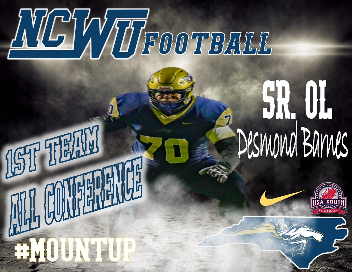 Quincy McKinney Jr., M.S. (@coachmckinneyjr) on Twitter photo Congrats to my <a href="/BigDez60/">Desmond Barnes</a> on making 1st Team All Conference . True definition of a Student Athlete. Let’s make next year a great one! <a href="/NCWesleyanFB/">NC Wesleyan Football</a> Congrats to my <a href="/BigDez60/">Desmond Barnes</a> on making 1st Team All Conference . True definition of a Student Athlete. Let’s make next year a great one! <a href="/NCWesleyanFB/">NC Wesleyan Football</a>