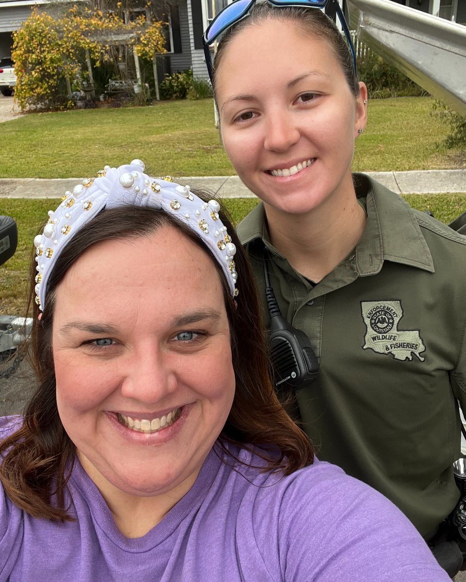 envoc's tweet photo. Worlds collided when our exceptional part-time LDWF support specialist and full-time kindergarten teacher, Sarah, had the opportunity to introduce her students at Central Raynes Kindergarten's career day to the diverse careers associated with LDWF. 

@LDWF https://t.co/GPu9Lq8Ruq