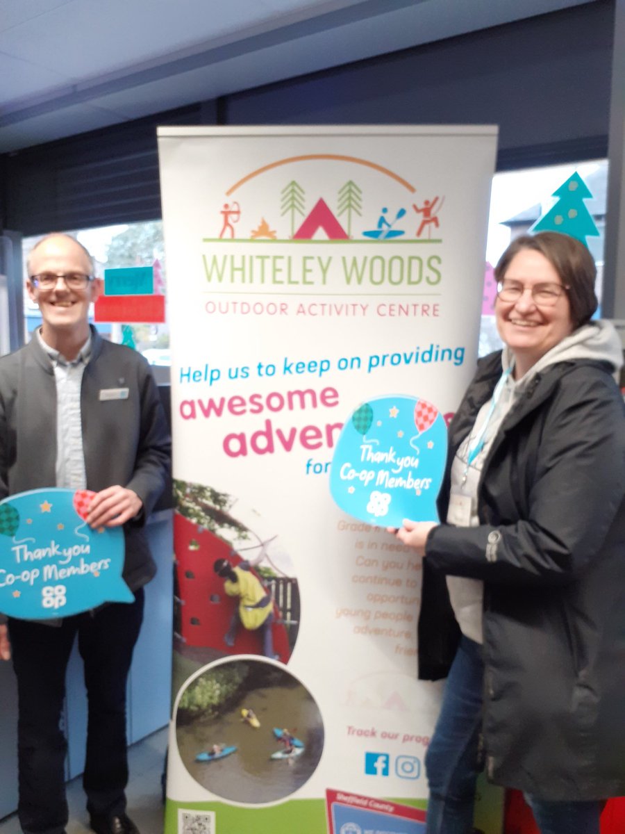 Great #CoopCelebration today at Fulwood store with <a href="/WhiteleyWoods/">Whiteley Woods OAC</a> Outdoor Activity Centre, thanking customers for their support during the local cause funding year. Thanks to manager Stephen for assistance, as always!x