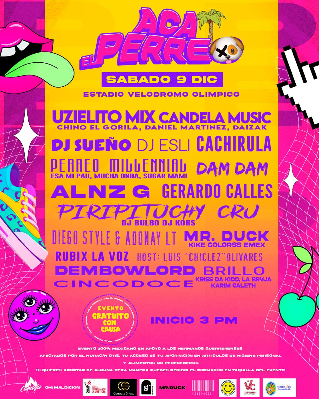 Vania. on X: "Oigan, amiguis, sigo buscando medios que nos ayuden a  difundir Aca el Perreo! el primer festival de reggaeton 100% mexa, gratis!  La entrada es con donativo en especie para