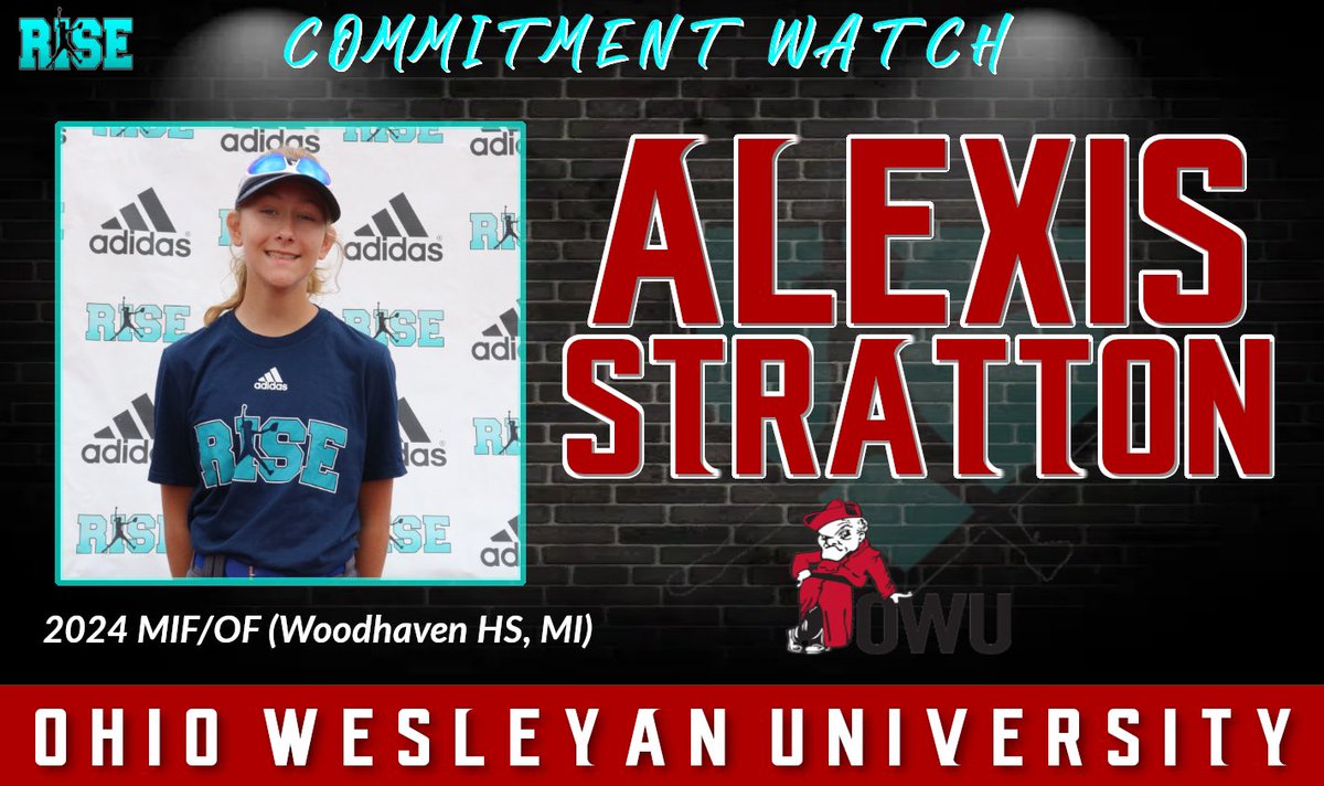 RISE Softball-Midwest (@rsmidwest) on Twitter photo Commitment Watch:
2024 RISE Player-Alexis Stratton <a href="/lexistratton_/">Lexi Stratton</a> (Woodhaven HS & TN Mojo-LMW) verbally commits Ohio Wesleyan University! #RISEfamily
Alexis attended the Eastern Michigan Fall Showcase! Commitment Watch:
2024 RISE Player-Alexis Stratton <a href="/lexistratton_/">Lexi Stratton</a> (Woodhaven HS & TN Mojo-LMW) verbally commits Ohio Wesleyan University! #RISEfamily
Alexis attended the Eastern Michigan Fall Showcase!