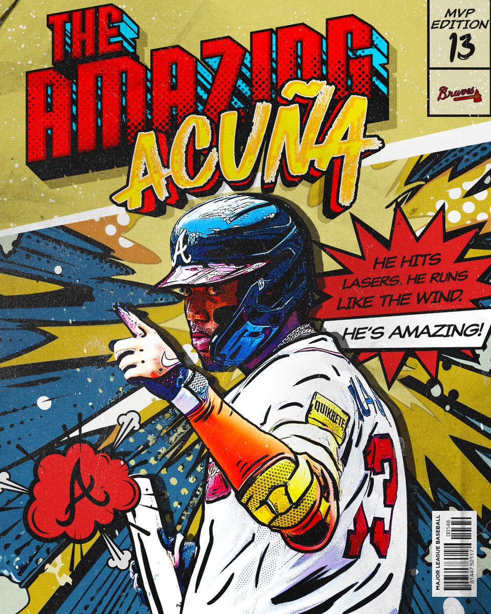 MLB's tweet image. Your friendly neighborhood Acuña Jr.