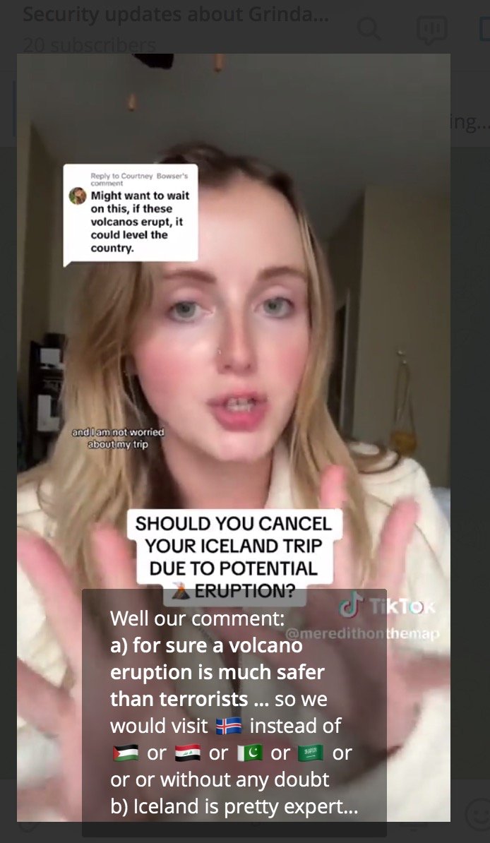 GrindavikSafety's tweet photo. In few words a) Iceland is expert b) use you brain and ask questions BEFORE trip c) have enough money d) it should be safe (and depends from many factors related to your trip too) Full 🇨🇭 answer https://t.co/hLLL3kAgVF #fagradalsfjall #Grindavík #Reykjavík #iceland #Jarðhræringar https://t.co/OJMwbKhI8X