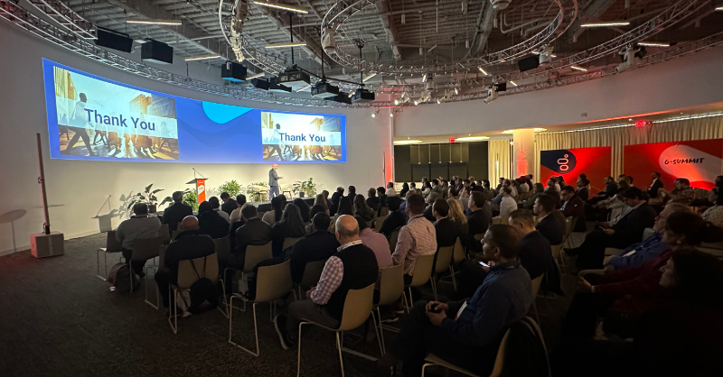 Genesys's tweet photo. And that's a wrap for #GSummit North America!

Thank you to everyone who came out to learn how Experience Orchestration can transform your #CX and #EX today. It was great to hear from industry experts across the country.

Until next year! https://t.co/QjAZynfEJX