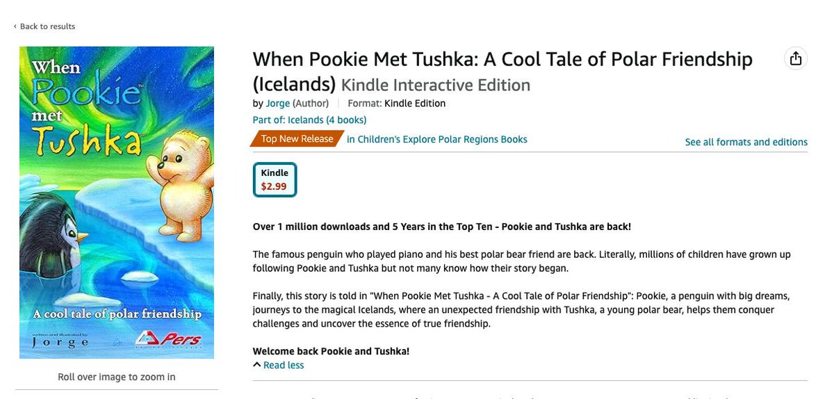 pookieandtushka's tweet photo. 📚 Exciting News! 🚀 Our book on Amazon is now a Top New Release in Children's Explore Polar Region Books! 🐧🐻‍❄️ Dive into the adventure that's capturing hearts. Grab your copy today and embark on a journey to the icelands with us!  #NewRelease #ChildrensBooks #polaradventure

From Amazon: https://t.co/PxZqgJr2Fr
Pre-order from Apple Books: https://t.co/wE18G8Y9v4

#picturebook #picturebooks #Kids #picturebooks #childrensbook #penguinbook #Penguinpicturebook #penguinchildren #kidsbookstagram #children #art #book #raisingreaders #kidlitart #childrensbookstagram #kids #illustrator