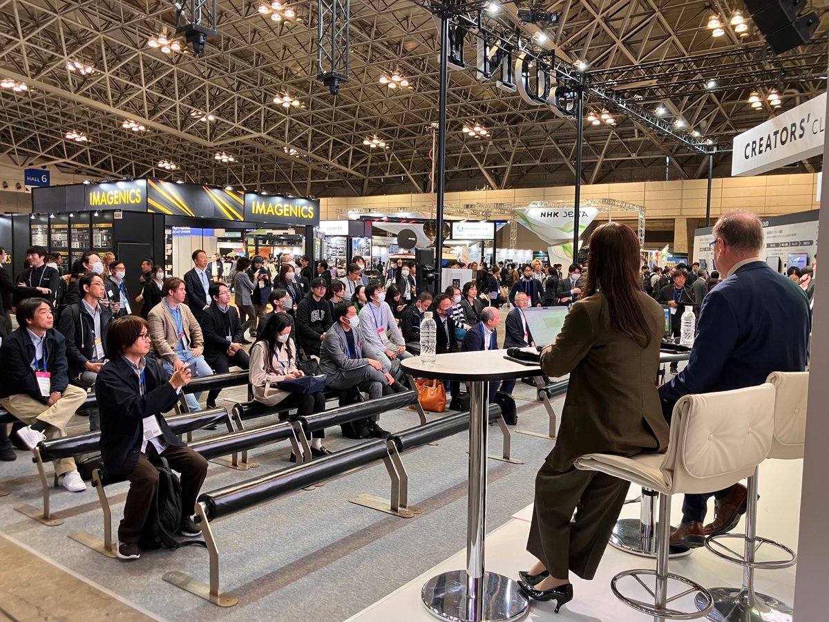nevioncorp's tweet photo. Here at #InterBEE2023, our CEO Thomas Heinzer and Sony’s Tsukamoto Ryosuke will be talking all things #NetworkedLive at the Sony booth, number 6116, 11:30am JST.
Here’s a selection of images from yesterday’s session. https://t.co/fNKFoqtItv