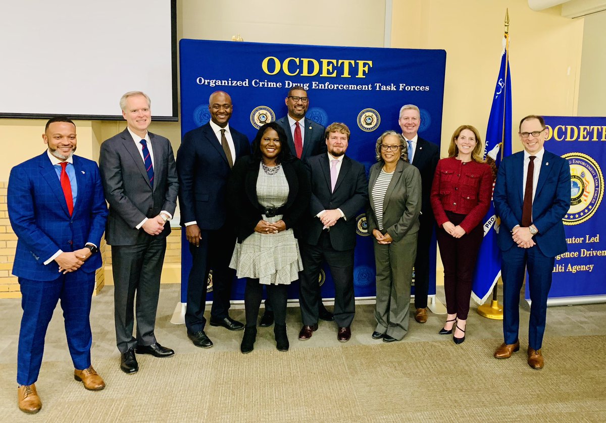 I started my DOJ career 18 years ago as an AUSA in our office’s OCDETF unit. This task force targets major drug trafficking groups. Today I met with agents and prosecutors—including 9 other U.S. Attorneys—from across the southeast to talk about progress made and challenges ahead.