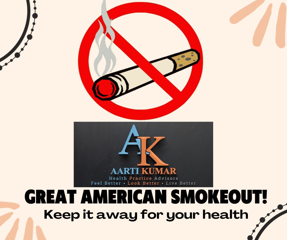 AartiKu60391397's tweet image. Today is the Great American Smokeout! I am all about living your best life! Let today be the first day on your journey to quit smoking! go to this link for some great tips on how to quit! cancer.org/.../great-amer…
#quitsmoking #greatamericantakeout #americancancersociety