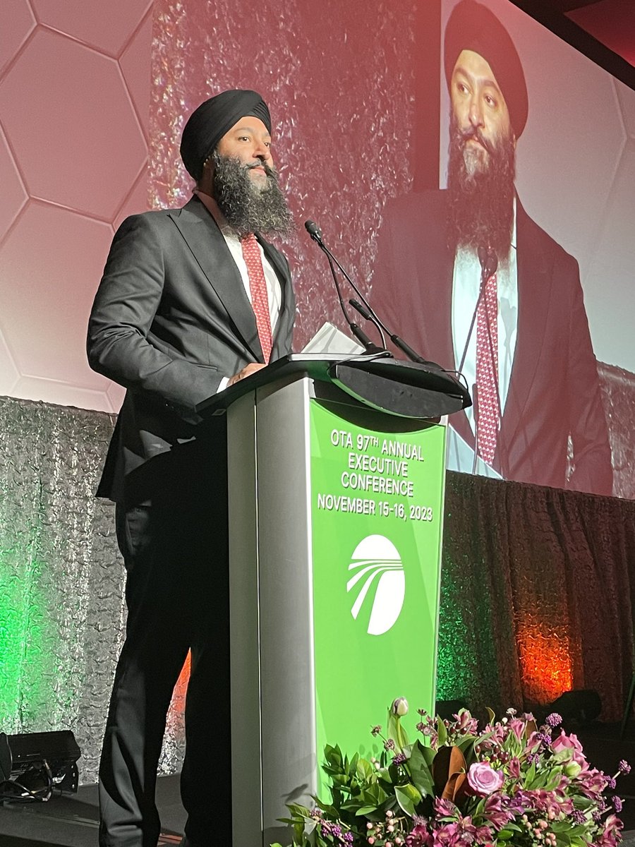 Thank you <a href="/PrabSarkaria/">Prabmeet Sarkaria</a> for addressing the industry at our 97th annual convention and awards gala. The <a href="/fordnation/">Doug Ford</a> government’s support of the industry and OTA has been unparalleled.  We look forward to continuing our partnership for the betterment of trucking!