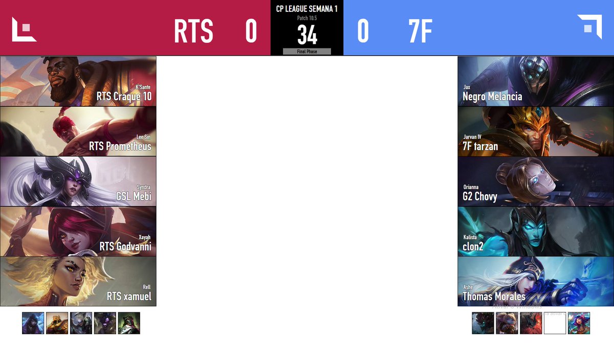 CP_league1's tweet image. drafts definidos vambora pro game