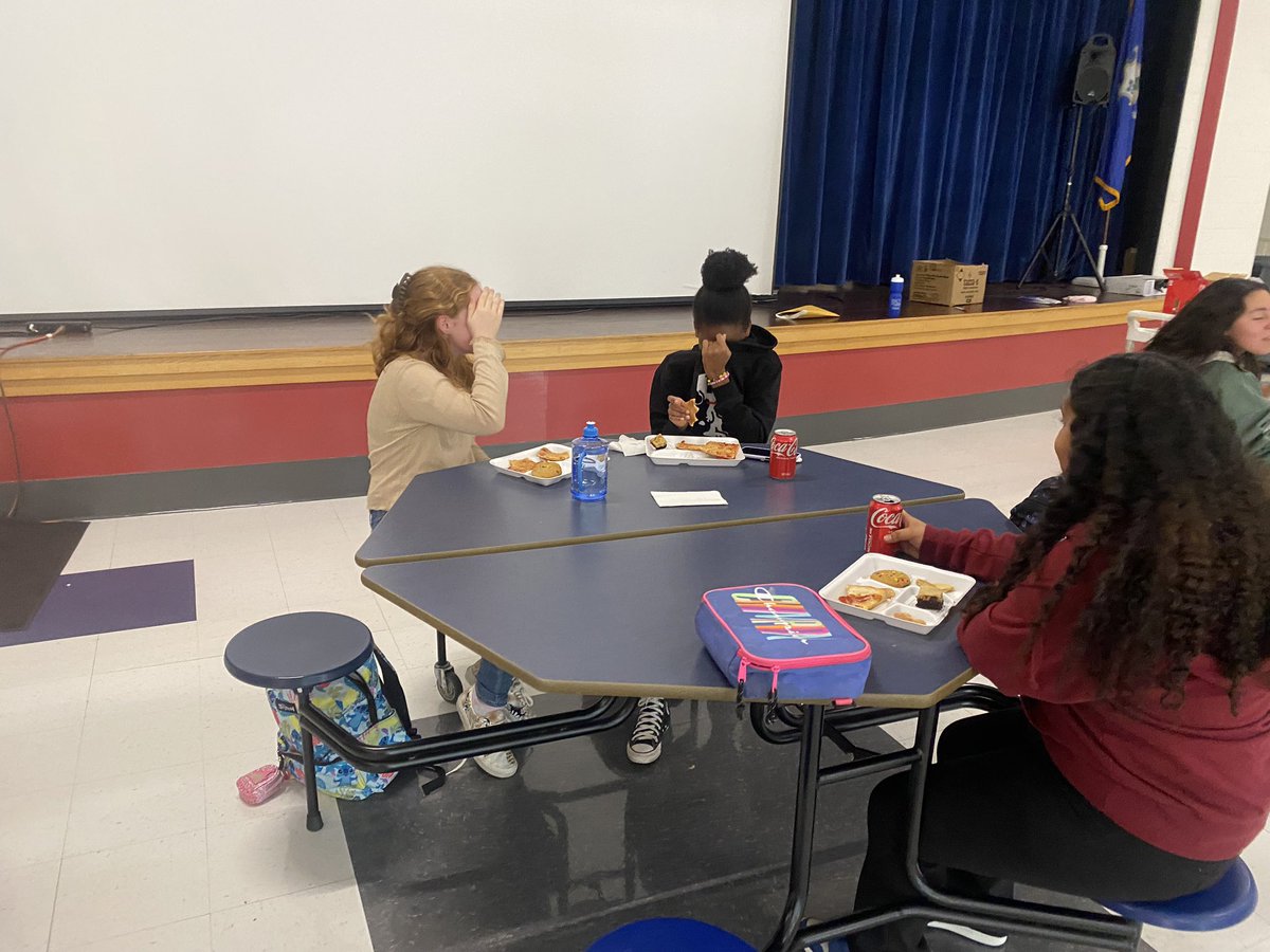 2023 DMS Girls Soccer end of season pizza party. What a great bunch!