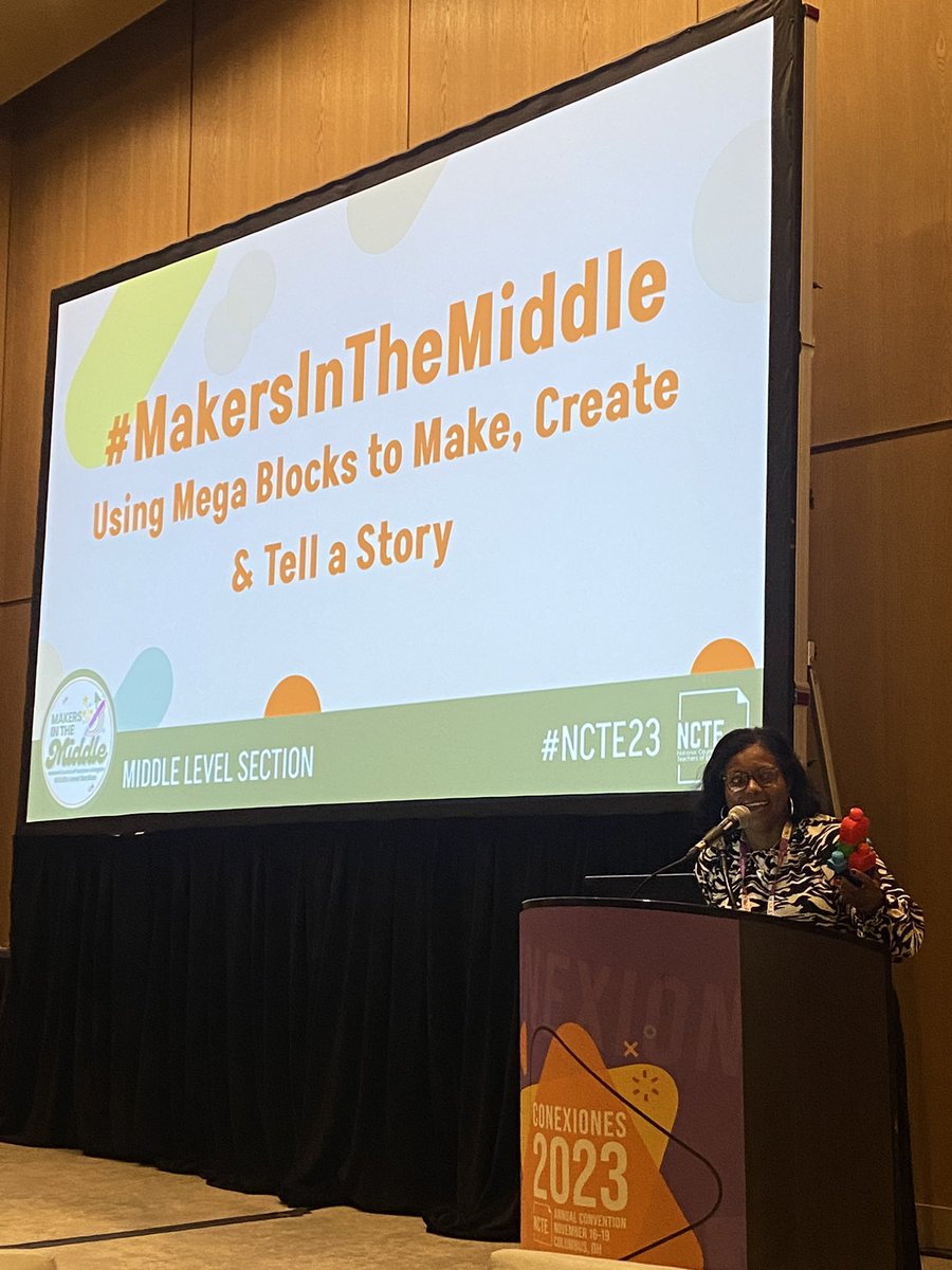aemaldo's tweet image. We are creating  #CollaborativeStories with #MegaBlocks at the #MiddleLevelSection Meet-Up! So many creative and entertaining minds are among us! @ncte