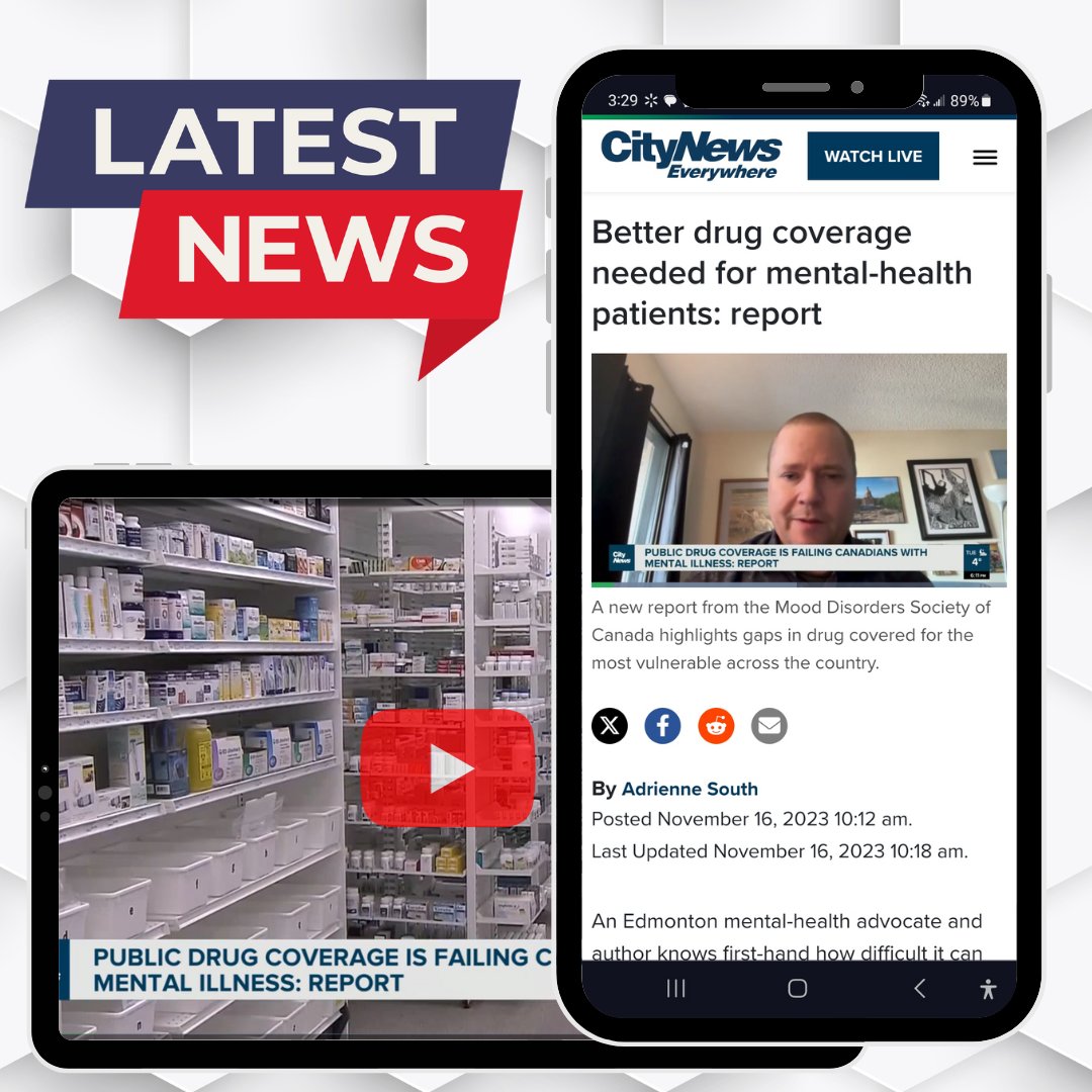 MoodDisordersCa's tweet image. @CityNewsYEG reports on our findings. Time to bridge gap &amp;amp; prioritize mental health on the same level! Read their coverage, and more, here: AccessToMedication.mdsc.ca 
#SystemBroken #AccessToMeds
