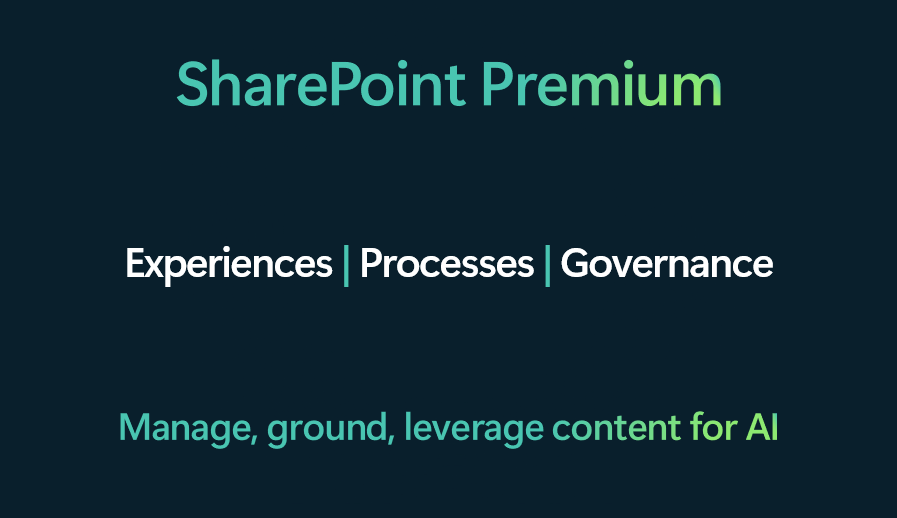 mkashman's tweet image. Microsoft Syntex &amp;gt; *SharePoint Premium* 

"Manage, ground, and leverage content for AI and powering Microsoft Copilot." -- @JeffTeper #MSIgnite