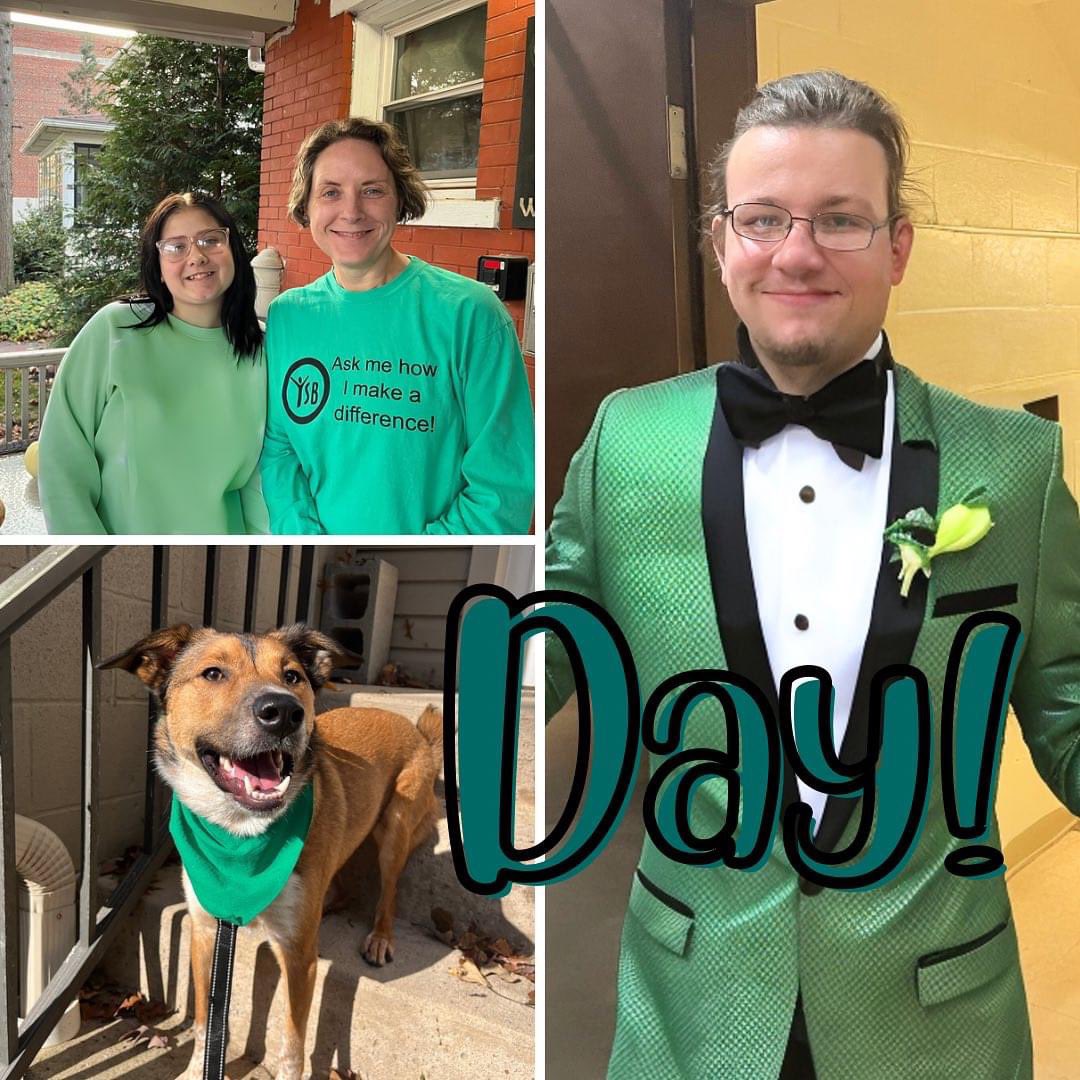 YSBinfo's tweet photo. We are wearing green today to bring awareness to #NRPM23. National Runaway Prevention  #Burrowesstreetyouthhaven https://t.co/iory3kH1Df