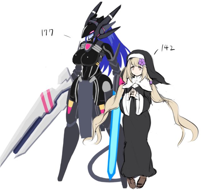 TRPG用に数奇な出会い方をするコンビキャラのラフを起こしたら"癖"の詰め合わせセットみたいになっちゃった… 