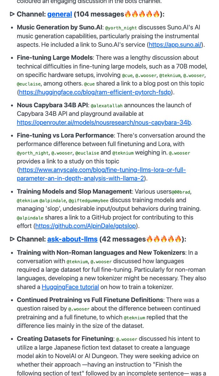 Smol_AI's tweet image. AI Discord overwhelm?
We gotchu.
Coming to smol talk 🔜
(what are the top AI discords we should add? we have @openai @langchainai @nousresearch @Teknium1 @alignment_lab @latentspacepod )
