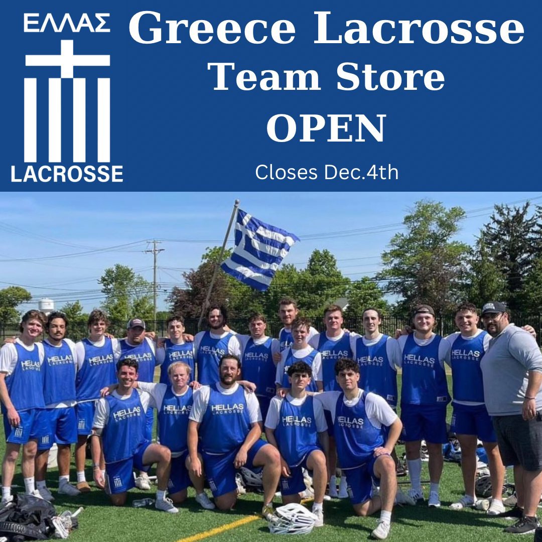 Greece Lacrosse Association Team Store is live!!!!! 🇬🇷🥍
<a href="/GreeceLacrosse/">Greece Lacrosse</a> 

…eecelacrosseholiday2023.itemorder.com/shop/home/