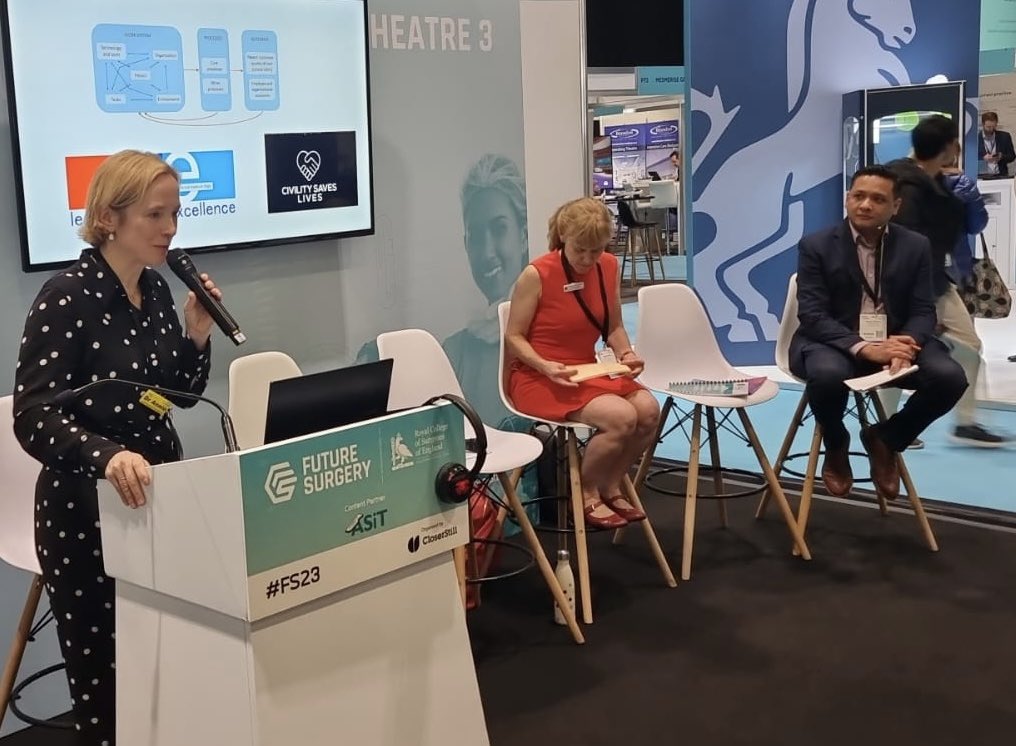 suman_sr's tweet photo. Great to be part of the panel discussing #natssips2. Thanks @AnnieHunn and @scarlettmcnally and Deborah #fs23 #futuresurgery https://t.co/MmRIPuyXBw