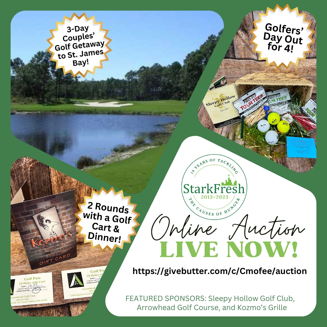 StarkFreshOH's tweet photo. ⛳️ It’s Tee Time! ⛳️ There are loads of golfing items up for grabs in our online auction! From rounds of golf to driving ranges to golf getaways, we’ve got something for everyone! Place your bids before the auction ends on Nov. 19th! https://t.co/46yxk1Pff2 https://t.co/EMZXXugaGu