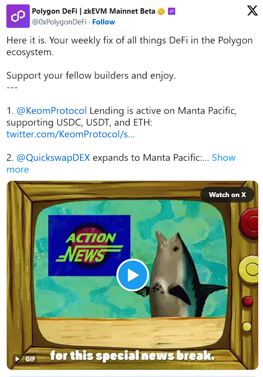 XChannelSignal's tweet image. Hành trình của Polygon zkEVM và tình hình thị trường hiện tại:

Hành Trình Đầy Biến Động Của Polygon zkEVM: Sức Mạnh và Thách Thức

Thành công gần đây của Polygon zkEVM là một bức tranh phức tạp, với những dấu hiệu tăng trưởng đáng chú ý nhưng vẫn phải…