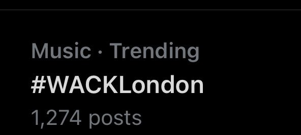 We trending on Twitter baby!! #WACKLondon #WACKintheUK