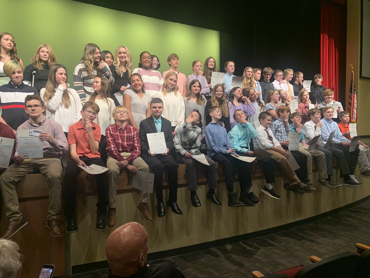 TMS NJHS Inductees!  Could not be more proud of these students Hard Work inside and outside of the classroom.