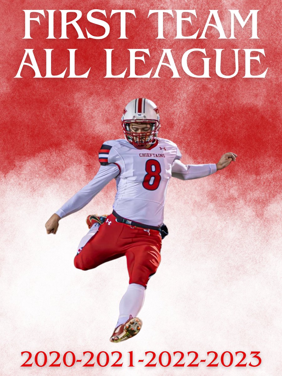 Beyond Blessed to earn 1st Team All Frontier Kicker for the 4th Consecutive Season!