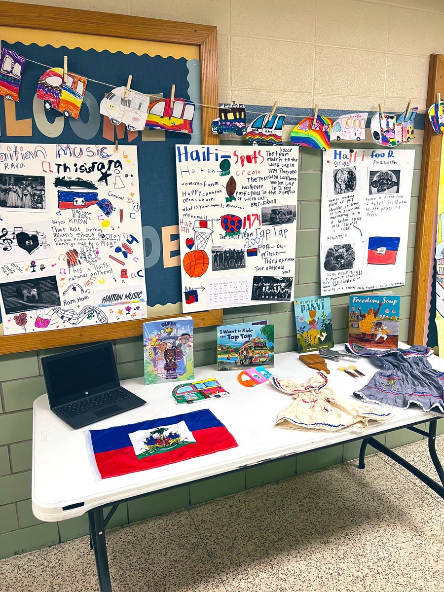 So fun to see my students not only immerse themselves in the study of a new culture, but to learn about Haiti from their very own classmates! Proud of their hard work and organization to make Multicultural Night so successful 🇭🇹