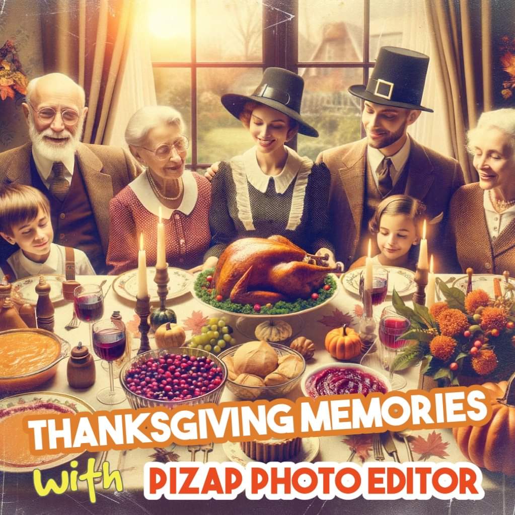 pizap's tweet photo. #piZapBlog :)
Celebrate the warmth and joy of family gatherings with PiZap! From the golden-brown turkey at the center of the table to the vibrant autumn hues outside the window, every detail is enhanced to perfection, making your memories shine for years to come. Share your own Thanksgiving masterpiece with PiZap and keep the spirit of gratitude alive!
Learn more how to make your thanksgiving a blast with piZap: https://t.co/HSv8JMI9IN
Download the piZap App!
🌟iOS devices: https://t.co/GSIDUg3Ha7
🌟Android devices: https://t.co/YU3sF0HRyX
*Image created using piZap's Magic AI Image Maker :)
#ThanksgivingWithPiZap #PhotoEditingMagic #FestiveMemories #FamilyGatherings #PiZapCreativity #ThankfulMoments #AutumnVibes #PiZapEditor #Thanksgiving2023 #CaptureJoy #pizap #photoeditor #family #familytime #thanksgivingdecor