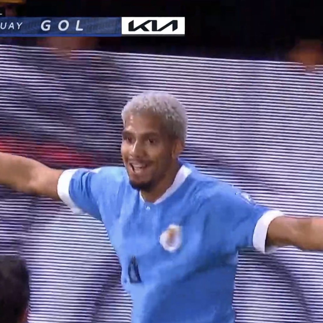 BarcaUniversal's tweet photo. ❗️Ronald Araujo has scored against Argentina. https://t.co/kmiiuF54am