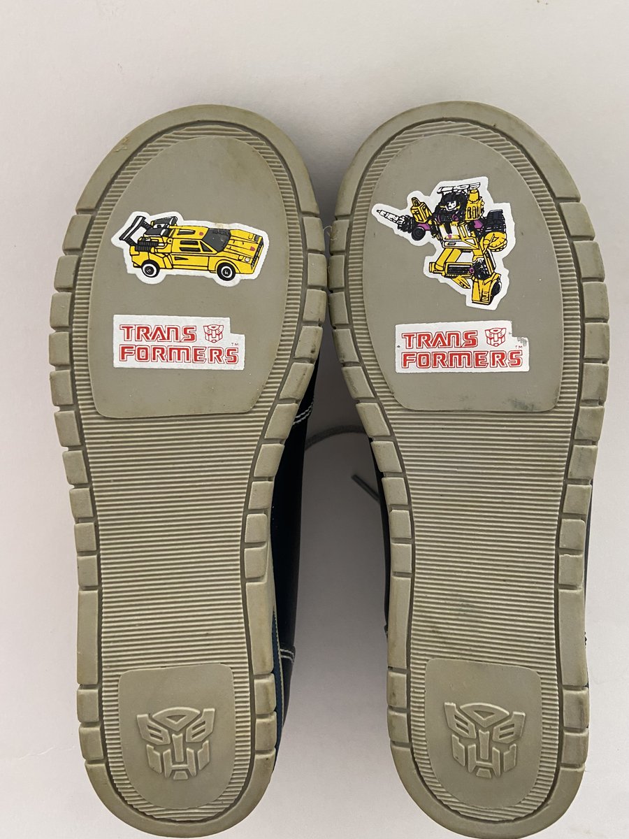 Sunstreaker lace up shoes with Mirage tag. BBC International Ltd. #g1transformers #transformers
