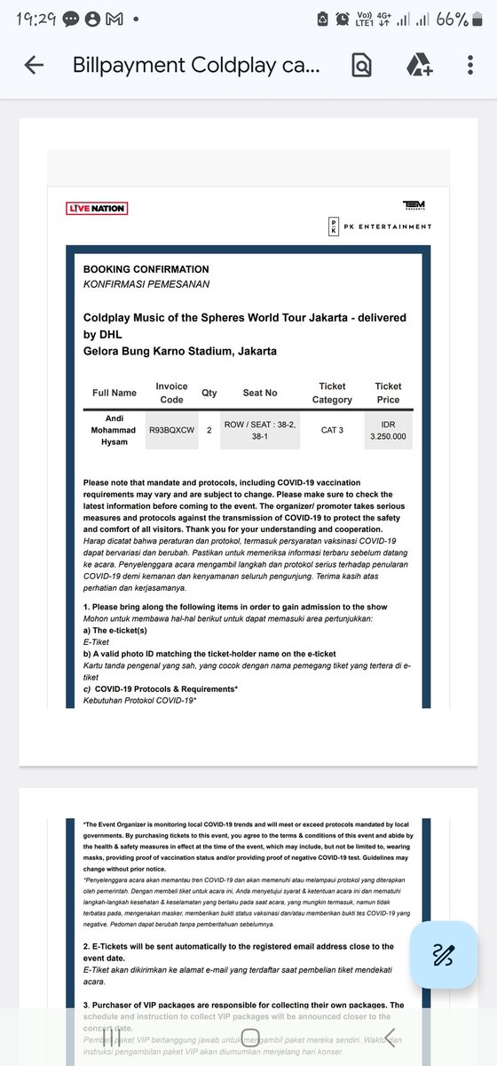 PENIPU tiket Coldplay GBK 15 Nov 2023. 

ANDI MOHAMMAD HISYAM
Nik: 7371102402950004
Hp: 081219108868

Aku dah DP 50% lebih utk 5 tix, bawa temen dr Bdg yg kena Ca std 4 yg pingin bgt nonton Coldplay.
Setan lu, semoga busuk di neraka!
<a href="/DivHumas_Polri/">Humas Polri</a>

#penipucoldplay
#penipukonser