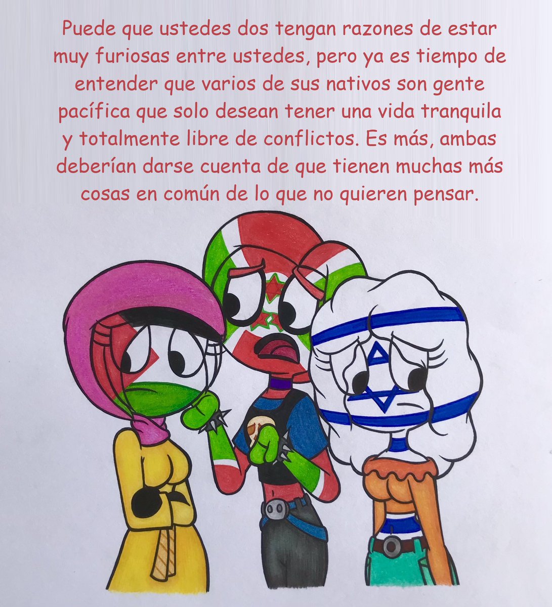 DragonicalLisa's tweet photo. ¡Saludos de último minuto! (1/2)
Muy Buenas Noches a Todos mis Amigos y Seguidores en X.
Hoy les quiero traer a ustedes, mi cómic más reciente de los CountryHumans, donde los personajes escogidos son Burundi, Israel y Palestina...
#CountryHumansComics https://t.co/Iwlwvt3YHW