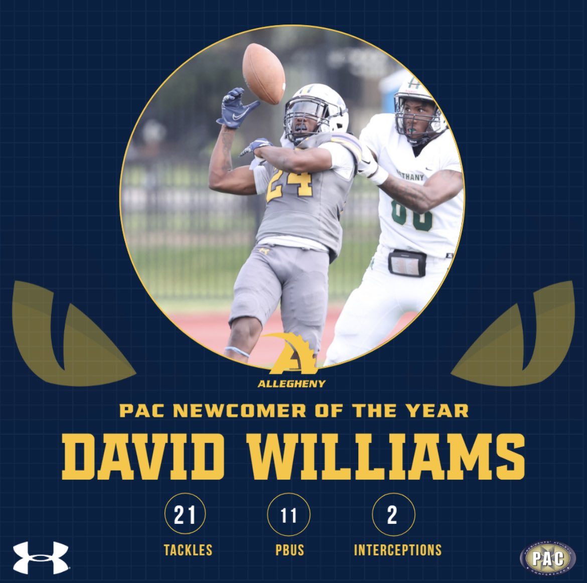 Congrats to Freshman David Williams on his PAC Newcomer of the Year Award!! 

#GoGators🐊
#DeepWater