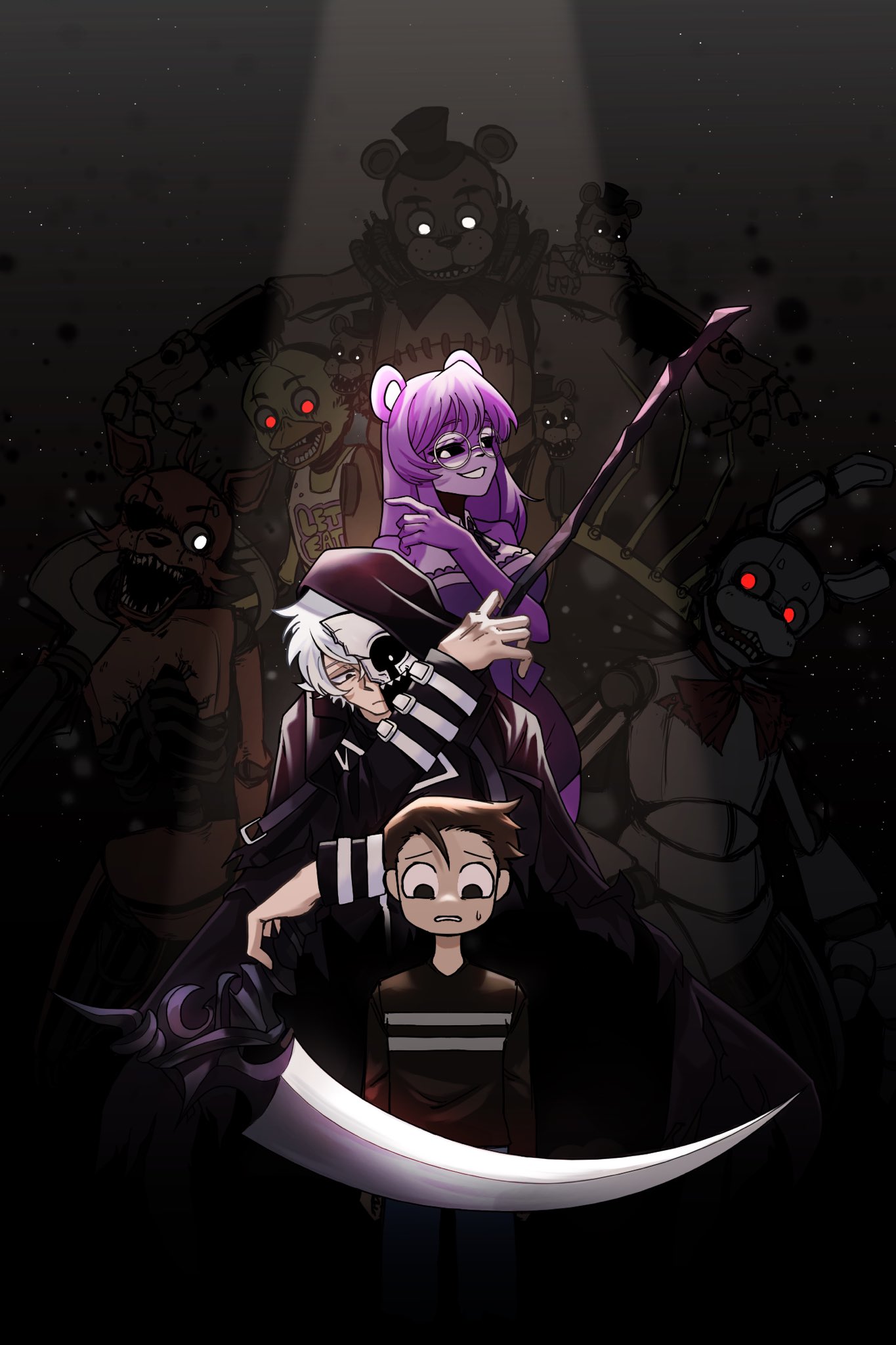 Anime Five Nights at Freddy's Fan art, Anime, png