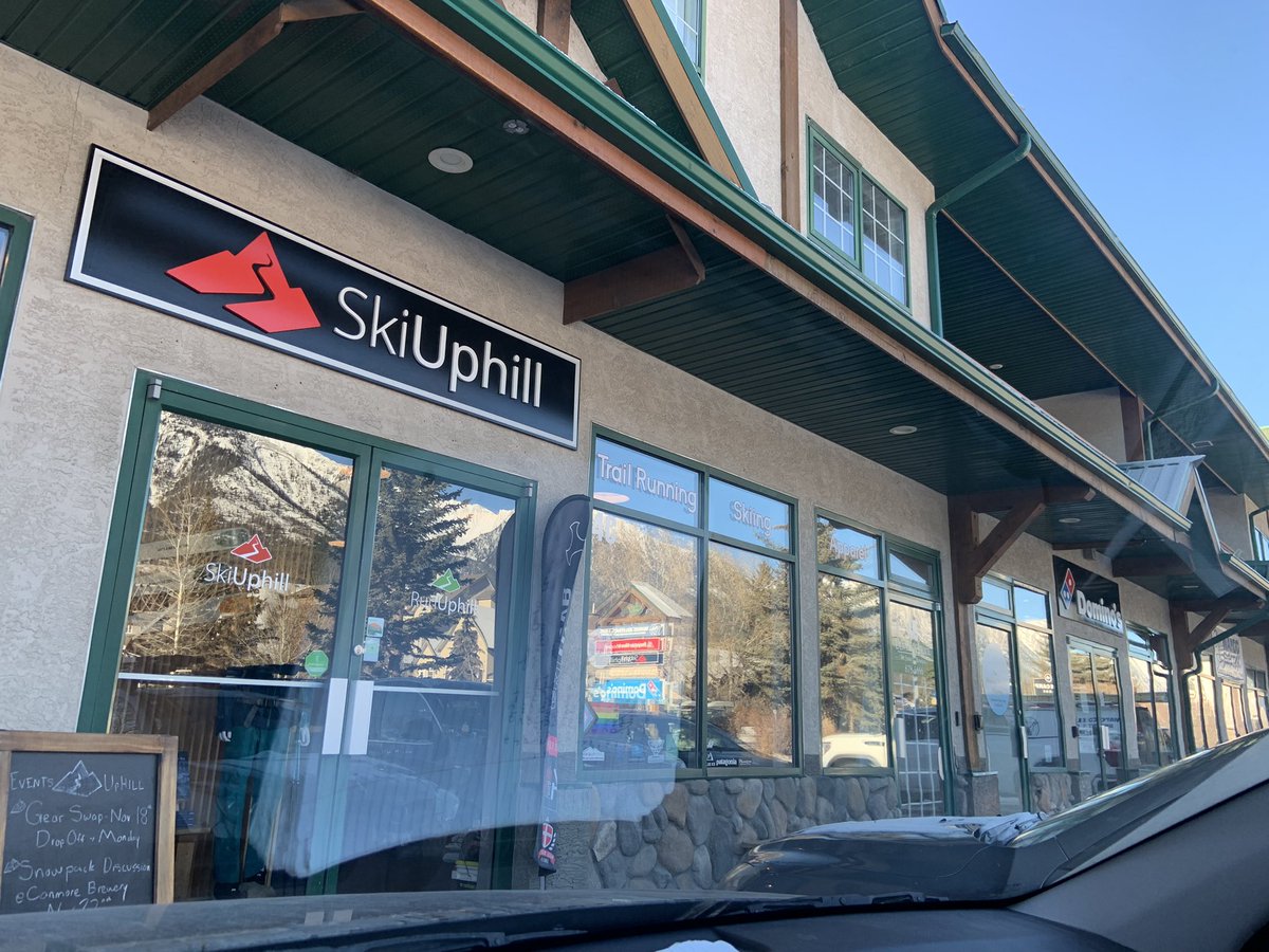 First stop on the adventureimmersionlab.ca event promo tour with <a href="/AngryWhaleMedia/">Angry Whale Media</a> : <a href="/SkiuphillC/">Skiuphill.ca</a> ! #canmore —> #calgary