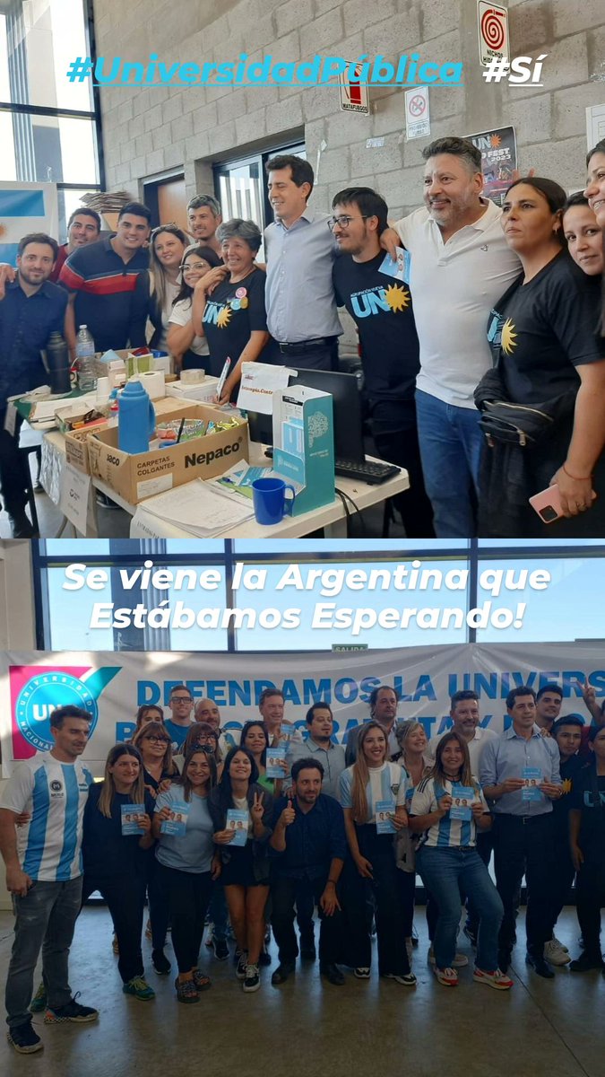 PazosMati's tweet photo. Se viene la Argentina que Estábamos Esperando

#PreparameLaBoleta🇦🇷
#MerloBsAsConMassa 
#UniversidadPublicaSiempre https://t.co/cb73CnNBip