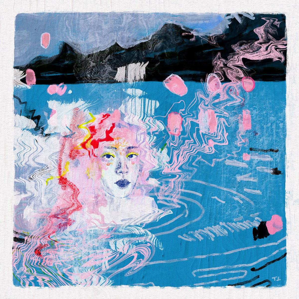 gm ✨ lots of people asking to see the piece from my banner, so here she is 〰 untitled + unminted for now 🖤