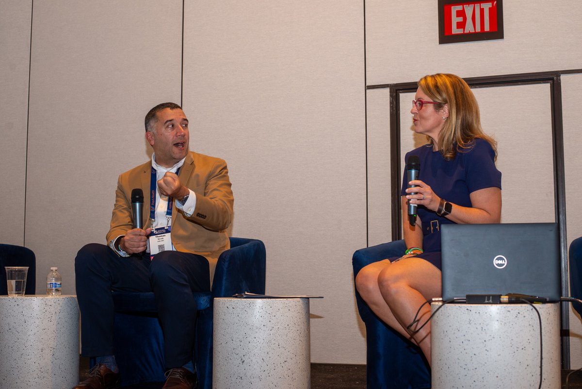 .@ONC_HealthIT is partnering with <a href="/samhsagov/">SAMHSA</a> on a new $22M program to optimize electronic health records for #behavioralhealth, <a href="/ThomasNOV/">Thomas Novak</a> announced during our policy track at #BHT2023 today.