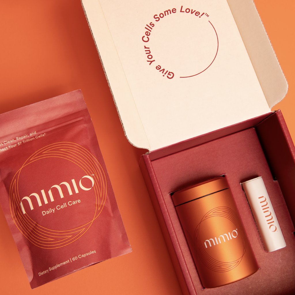 📦 Unbox happiness with a Mimio subscription! You'll receive a free starter kit with your first month, which includes a refillable canister and a handy travel tin for on the go!

It’s the secret recipe for health, happiness, and fewer, “Oops, I forgot my Mimio” moments! 💊🌟