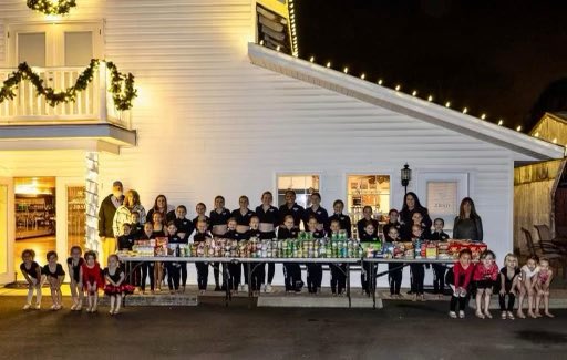 Thank you Julie Rogers Dance Studio for donating food for CES families!