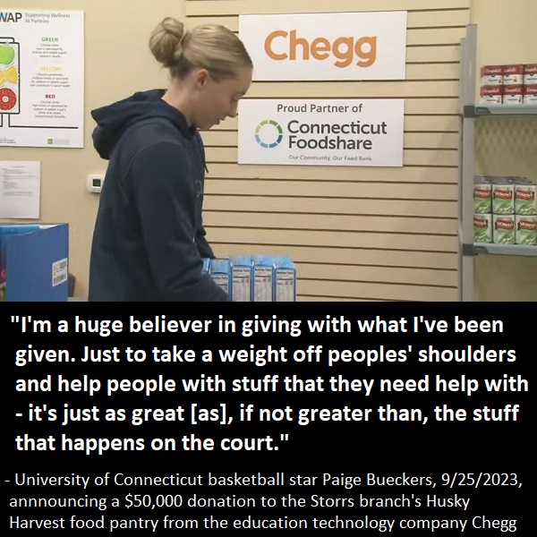 #QuoteOfTheDay / #QOTD, 11/16/2023 #Quote by: @UConnWBB star @PaigeBueckers1, speaking @UConn's #Storrs branch in September #HHWeek #HHWeek2023