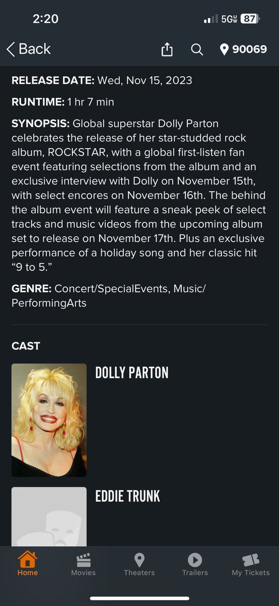 Yes I am currently co staring in a film with @DollyParton haha. Sounds crazy but true !