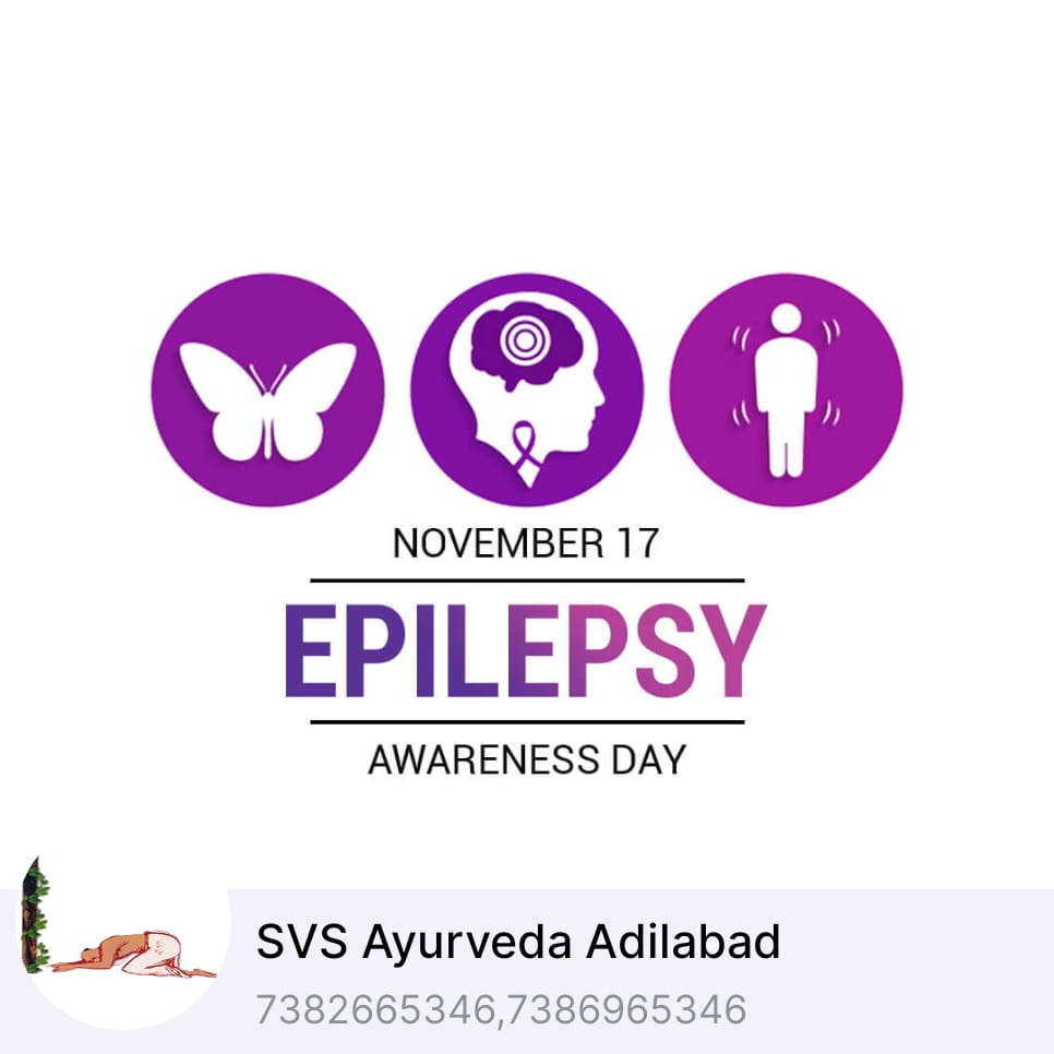 #Ayurveda
#Adilabad
#AyurvedaInAdilabad
#SvsAyurveda
#EpilepsyAwarenessDay
#Unmaad#Apasmaar
#AyurvedicTreatmentForEpilepsy
#Panchakarma
#Shirodhara
#Shiropichu
#Nasyam
#Jalokavacharan
Epilepsy can begin at any time of life, but it's most commonly diagnosed in children, and oldage